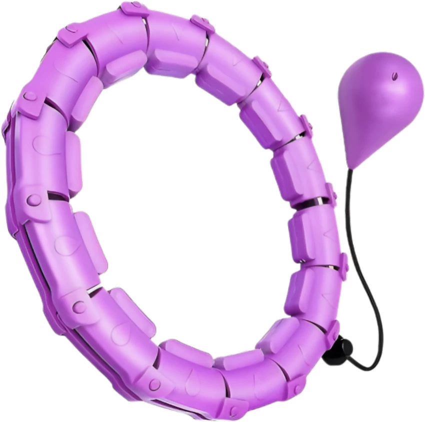 Pro-Sportz Smart Weighted Fitness Hula Hoop – Adjustable Auto-Spinning Waist Trainer
