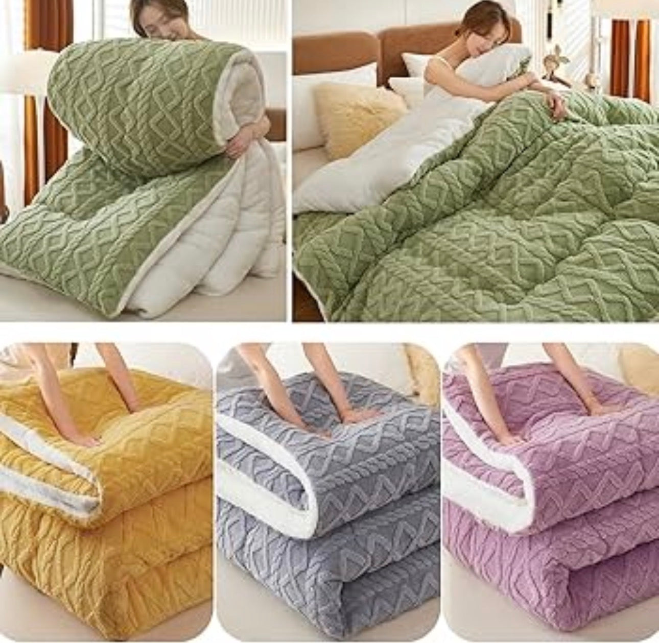 MHome Ultra Plush
5 pcs Comforter Queen Size-Various Colours