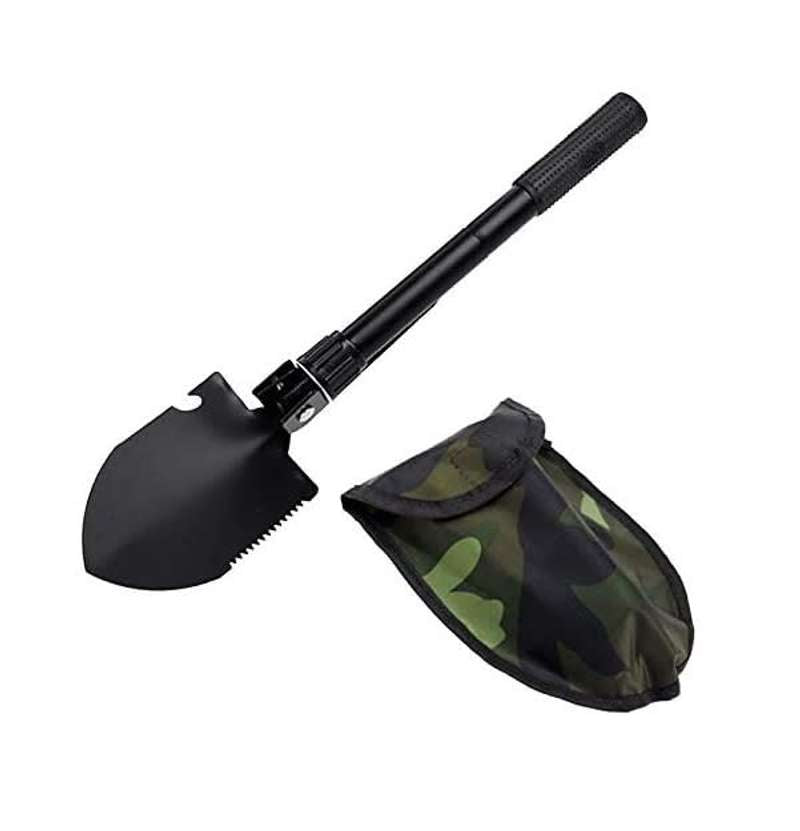 Military Folding Shovel And Pickaxe + Carrying Bag
