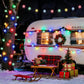MHome Solar Snowflake String Lights 8 Modes Waterproof Outdoor For Garden Patio Christmas Decoration-20LED 5M