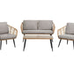 MFurn 4 seater rope wicker outdoor sofa set