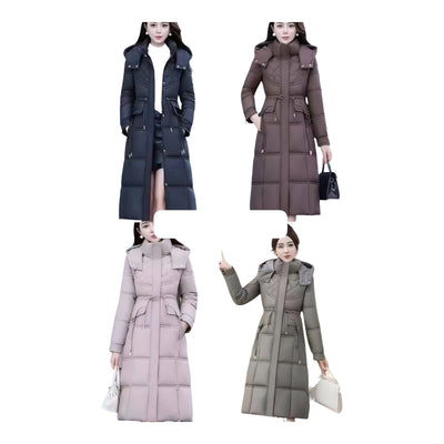 Ladies Stylish SlimFit Long Puffer Jacket-Various Colours