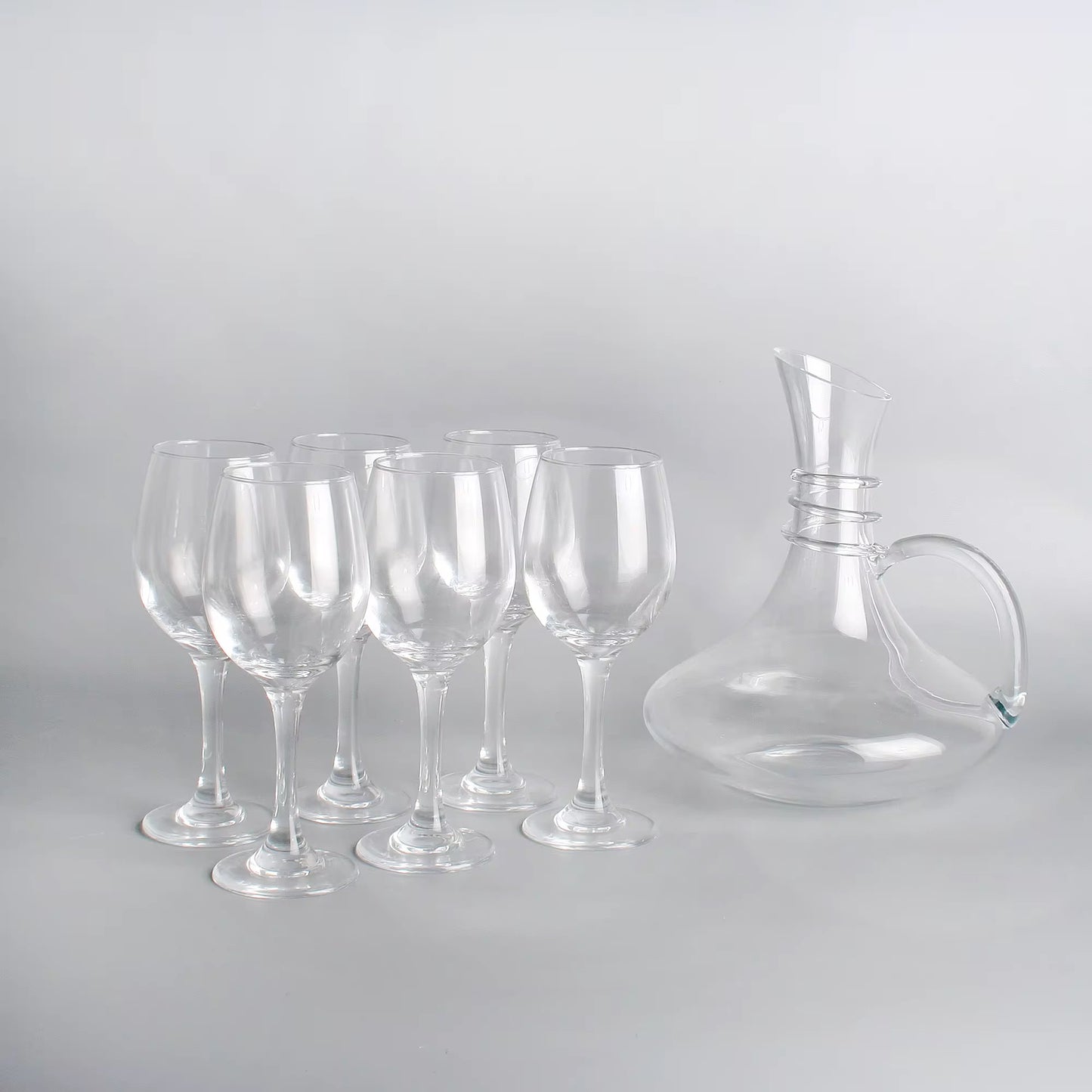 Deli Glass Red Wine Decanter 7pc Set