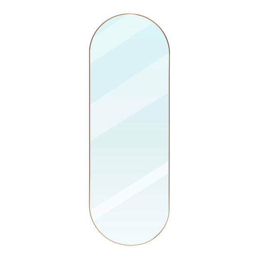 Oval Full Length Mirror, 100x70cm Full Body Mirror with Metal Frame, Ultra-Clear Large Oval Hanging Mirror for Bathroom, Entryway, Bedroom, Living Room,Various Options