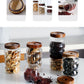 Mason Jars for Pantry Glass Storage With Airtight Lids 3pc