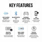 MTech 895B TWS Earbuds: Bluetooth 5.3, HIFI Sound, 50H Playtime, Low Latency, Waterproof for Sports/Office/Commute