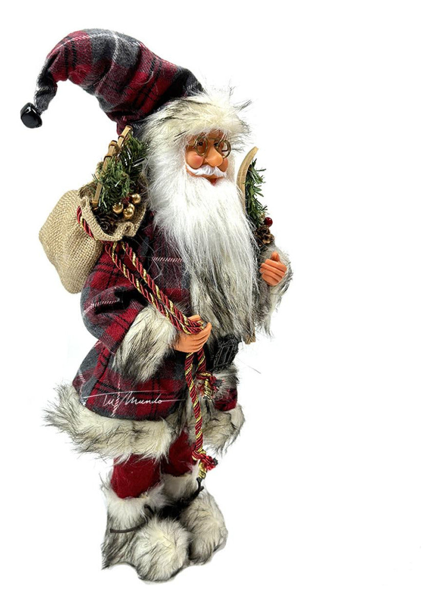 Santa Claus Christmas Figurine – 45cm Standing Santa Doll (Various Options)