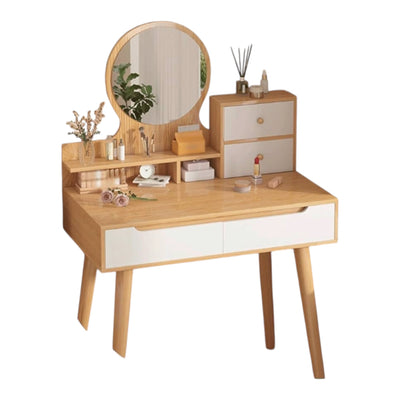 MFURN
Makeup Vanity Desk with Round Mirror Dressing Table for Bedroom with Lots Storage -Various Options