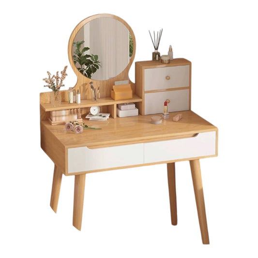 MFURN
Makeup Vanity Desk with Round Mirror Dressing Table for Bedroom with Lots Storage -Various Options