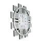 Mirror Wall Clock Modern Design Big Size Diamond Wall Clocks Home Decor Silent Luxury Gold Glass Living Room Decoration Gift