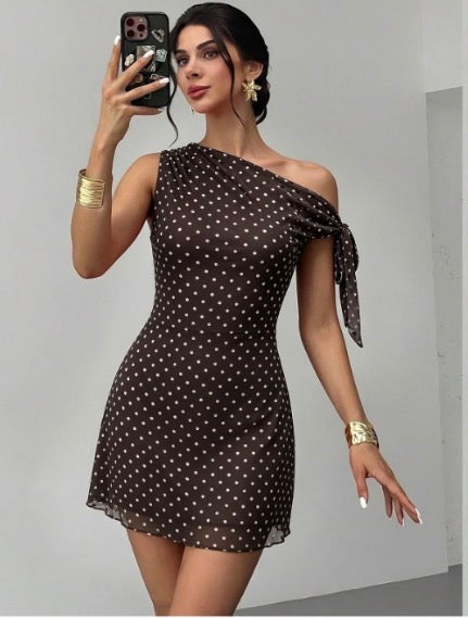 Ladies Sexy Off Shoulder Mini Summer Dress-Various Colours