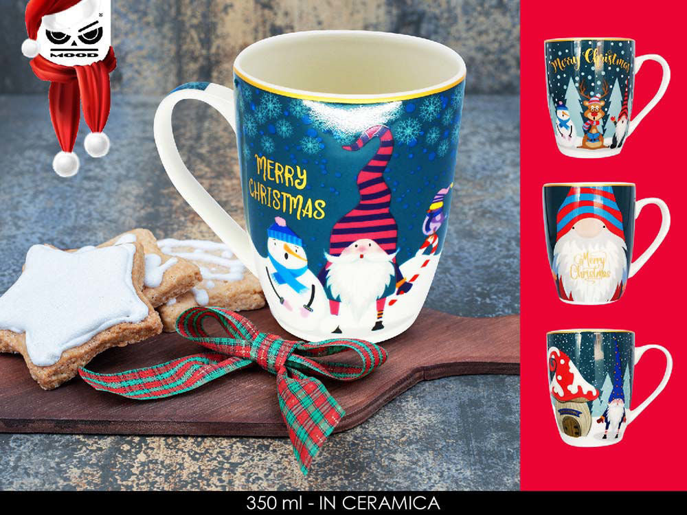 MHome Christmas Ceramic Mug 6pc Set - Various Options