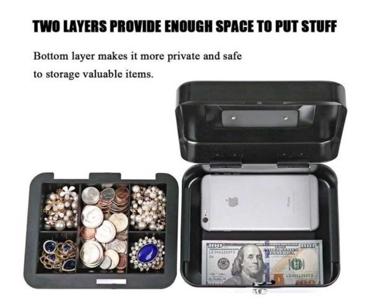 Lockable Petty Cash Box-10inch