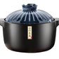 MHome  Ceramic Casserole, With Lid Ceramic Pot,Heat-Resistant Round Stew,Soup Pot-4L