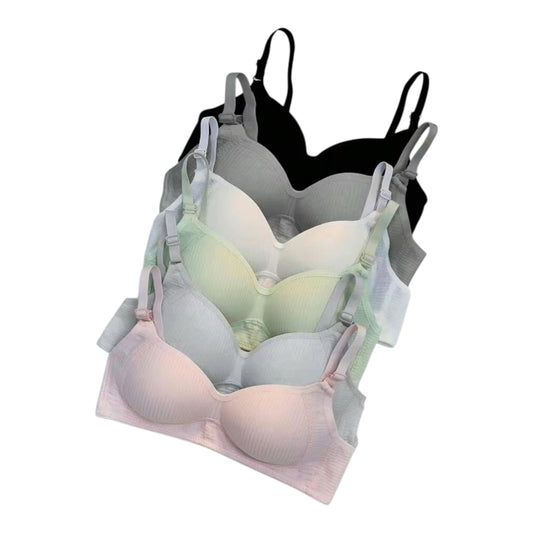 Ladies Wireless Seamless Push-up Bra 6pc Set-Various Options