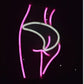 Lady’s LED Neon Silhouette Sign (Behind)