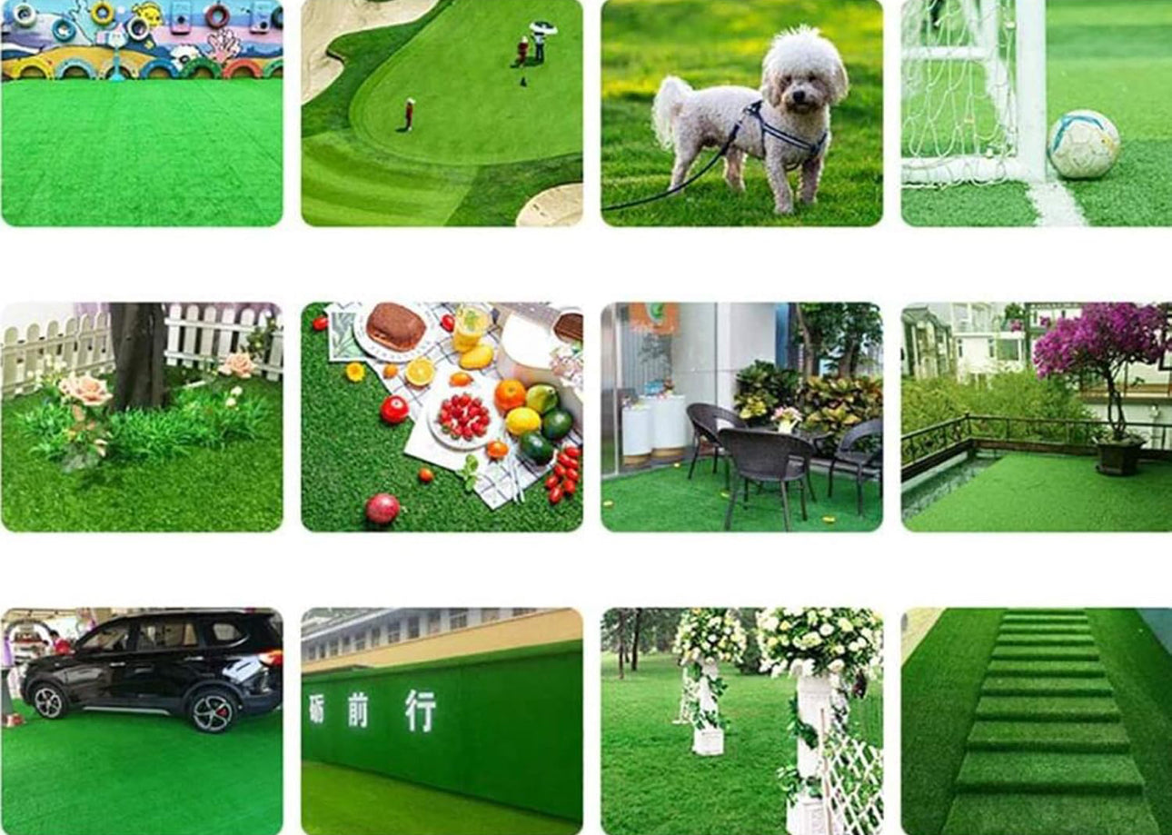 Generic Artificial Synthetic Lawn, Multi-Use Grass Carpet, For Indoor And Outdoor Decoration Lawn Yard Landscape Garden Carpet,10mm Pile Height