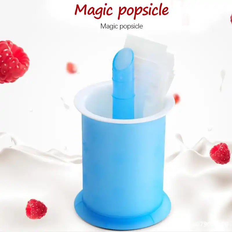 DIY Ice Popsicle Maker Ice Cream Molds Bags Reusable Easy Release Freezer Pops Maker
