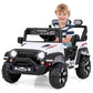 MTech 12V Kids Ride on Jeep with Remote Control and Wireless Connection-White
