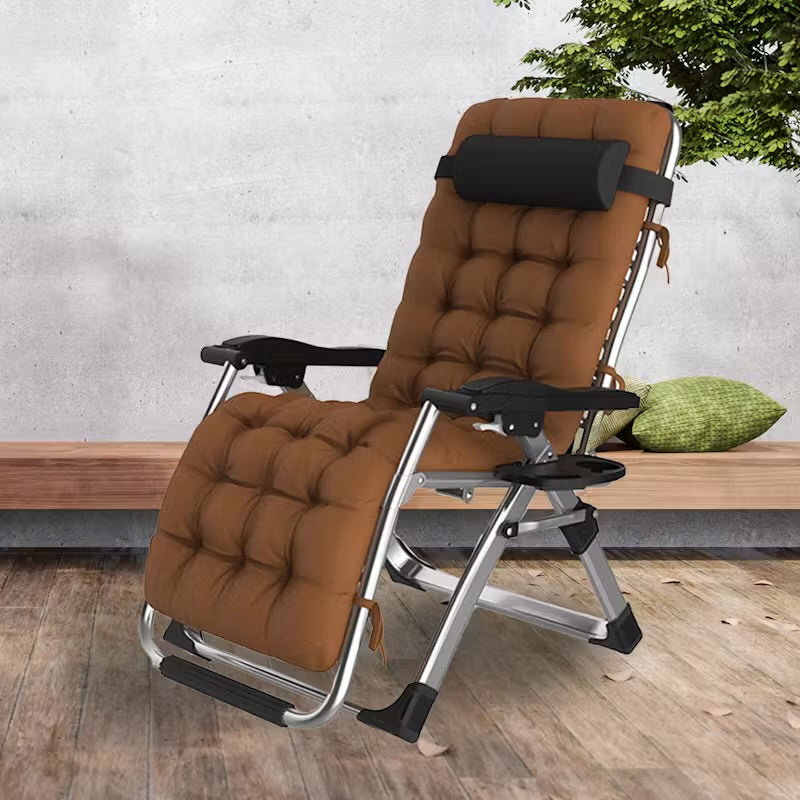 MHome Folding Reclining Deck Chair-Various Colours