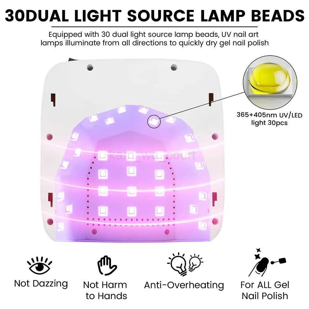 Sun Professional Rechargeable UV LED Nail Lamp Cordless UV Light for Gel Nail Machine S10