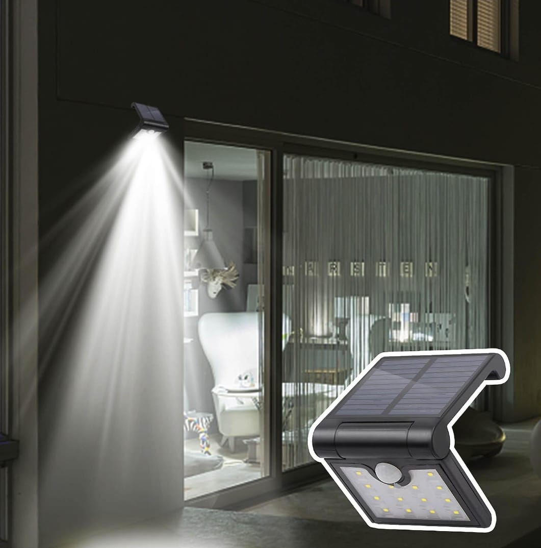 MTech Solar Powered LED Wall Light