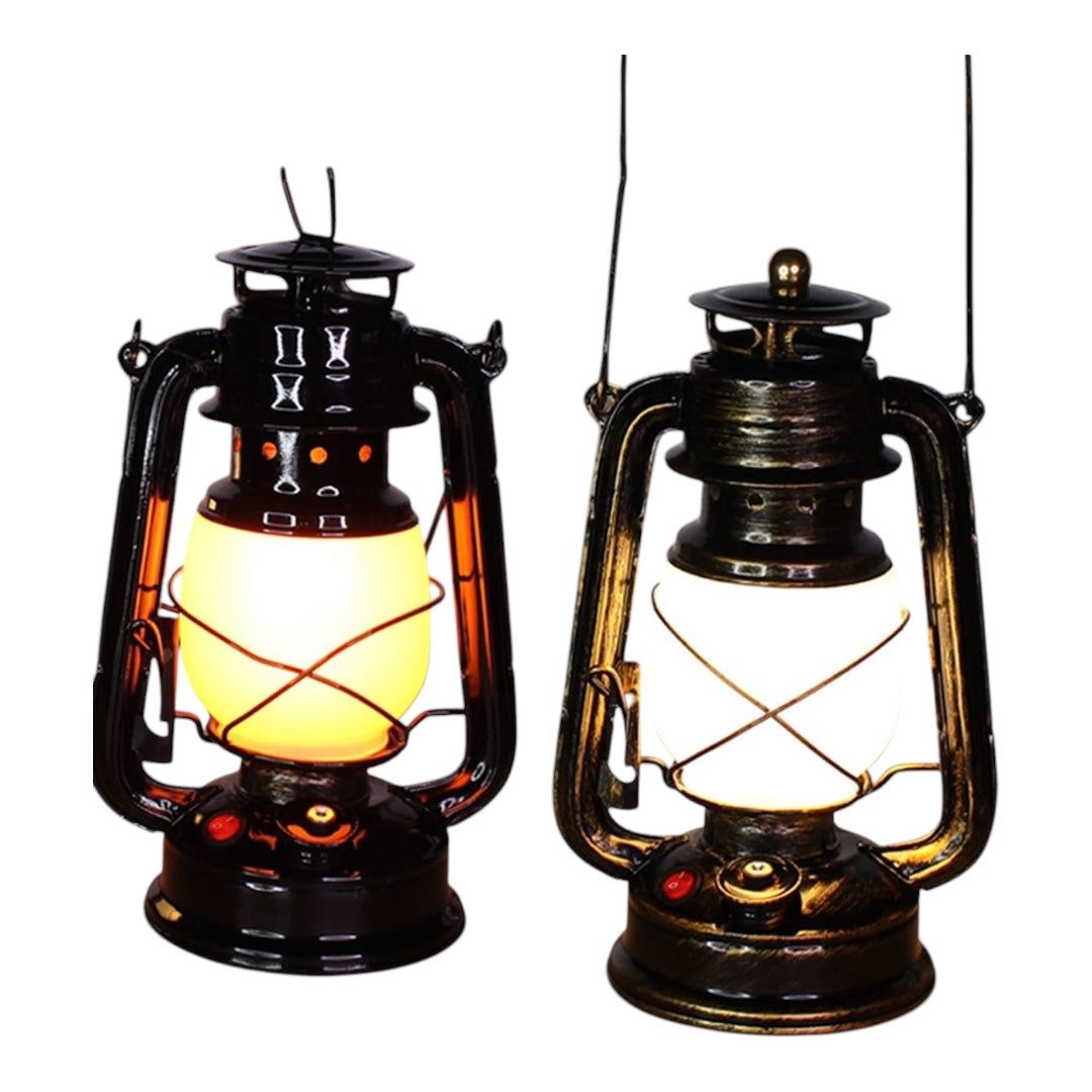 Vintage LED Lantern Rechargeable – Retro Design, Adjustable Brightness, and USB Charging