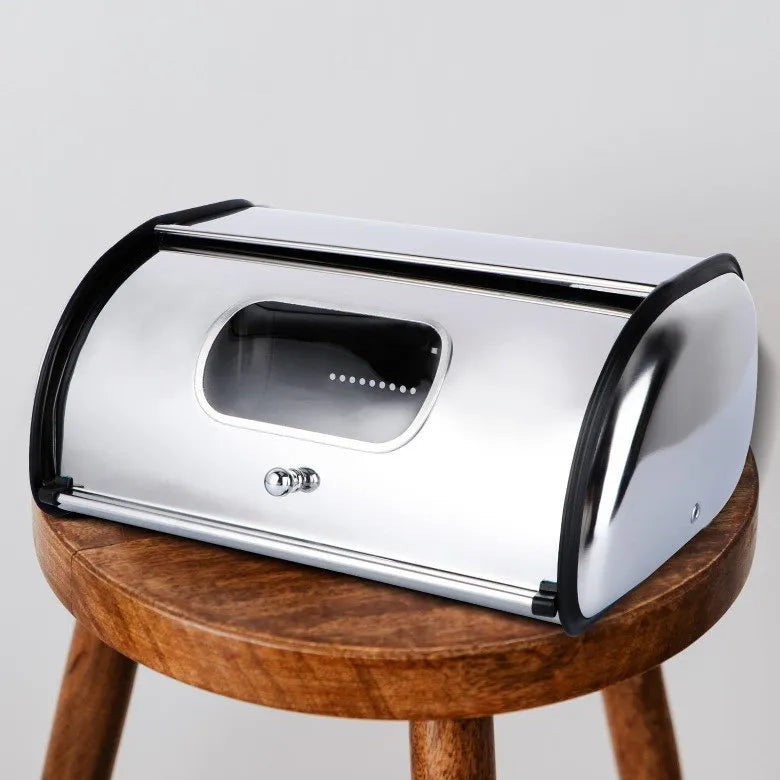 Stainless Steel Window Bread Bin