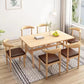 MFurn Scandinavian Dining Chair – PU Leather Upholstered Seat with Steel Frame