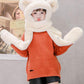 Ladies Plush Hat, Autumn And Winter Scarf, Hat And Gloves All-in-one Adult Ladies Style