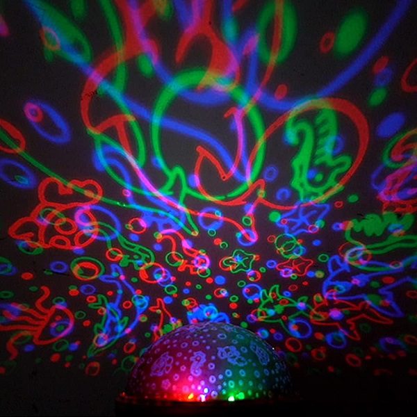 Mtech Unique Carousel Music Box Starry Night LED Projector