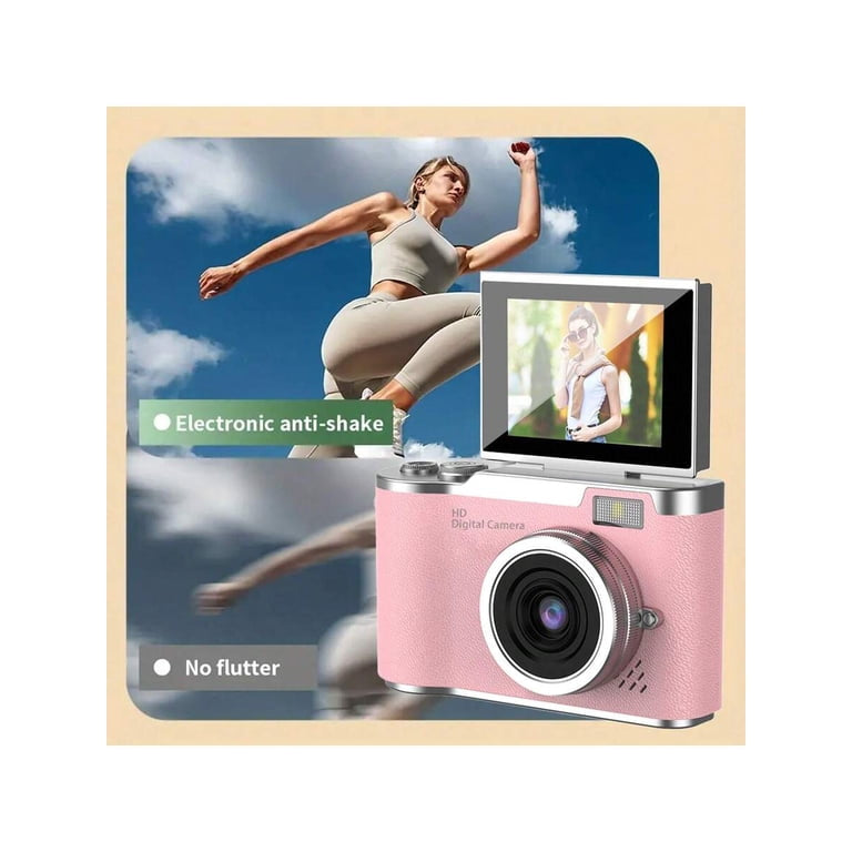 MTech 8X Zoom Digital Camera for Vlogging, 1080P HD, 2.4" IPS Screen, Rechargeable with Card Reader & OTG, Photo/Video/Webcam, Ideal Gift for Teens Beginners