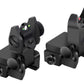 Tactical Fiber Optics Low Profile Flip up Iron Sight with Front Red Dot Sight and Rear Green Dot Sight