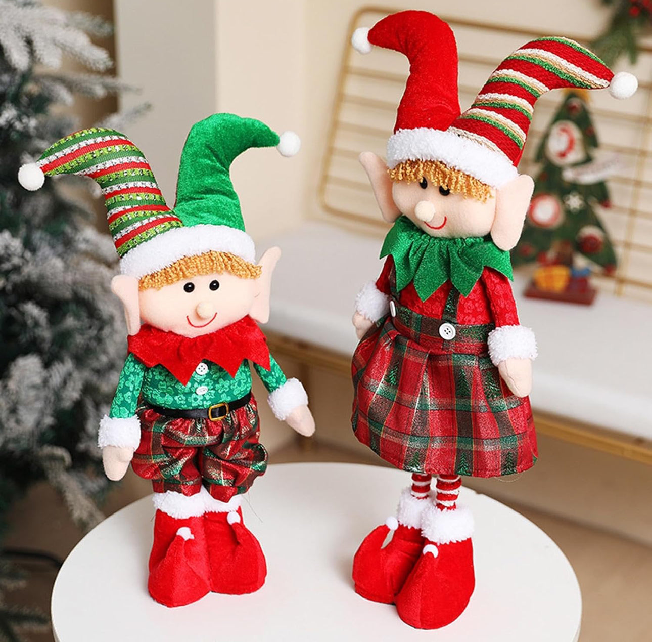 Christmas Elf Dolls Holiday Centerpiece Holiday Ornaments Mini Toy Elf