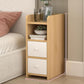 MFurn Contemporary Bedside 
Wooden Table with 2 Drawer and Open Shelf Modern Bedroom Storage Cabinet Living Room Furniture-Various Colours