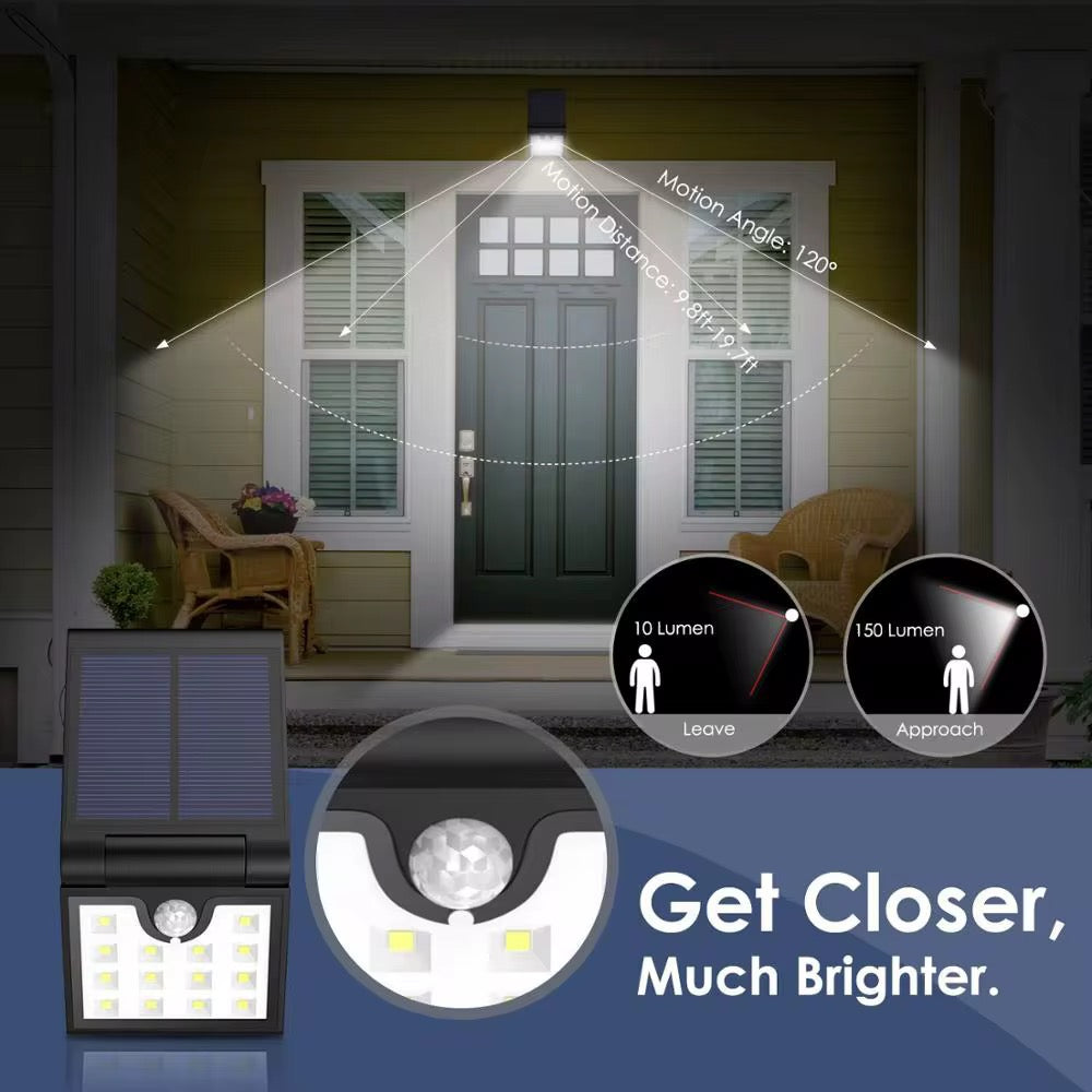 MTech Solar Powered LED Wall Light