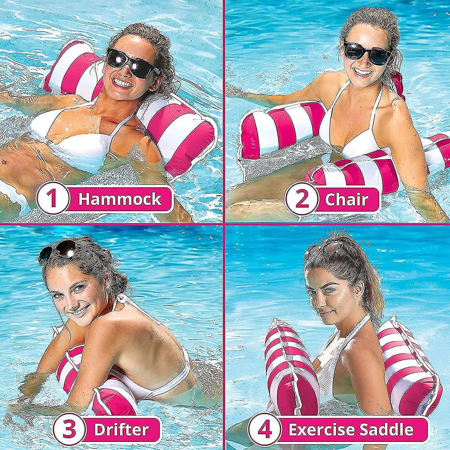 MHome Inflatable Floating Bed – Swimming Pool Hammock Lounger