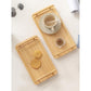 MHome 3-Piece Bamboo Serving Tray Set – Eco-Friendly Tea & Dessert Trays