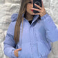 Ladies Hooded Cropped Puffer Jacket-Various Colours