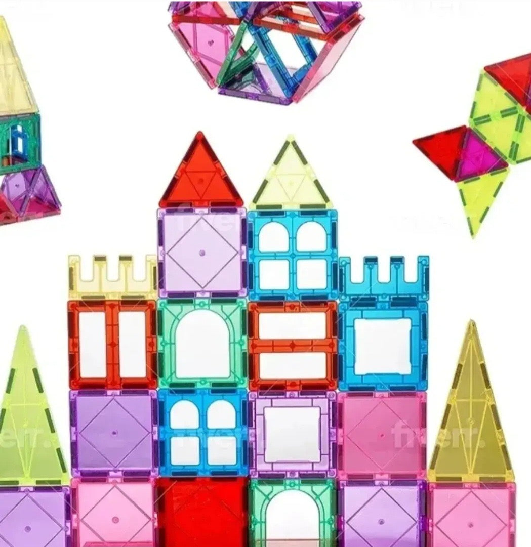 Large Magnetic Tiles 3D -48 piece