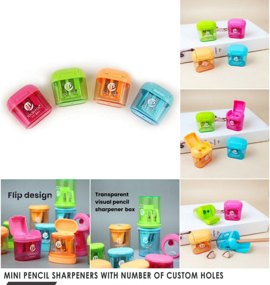 Mini Pencil Sharpener With Multiple Holes