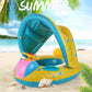 Baby Swimming Ring With Parasol Handle And Pump Safe And Non-toxic
