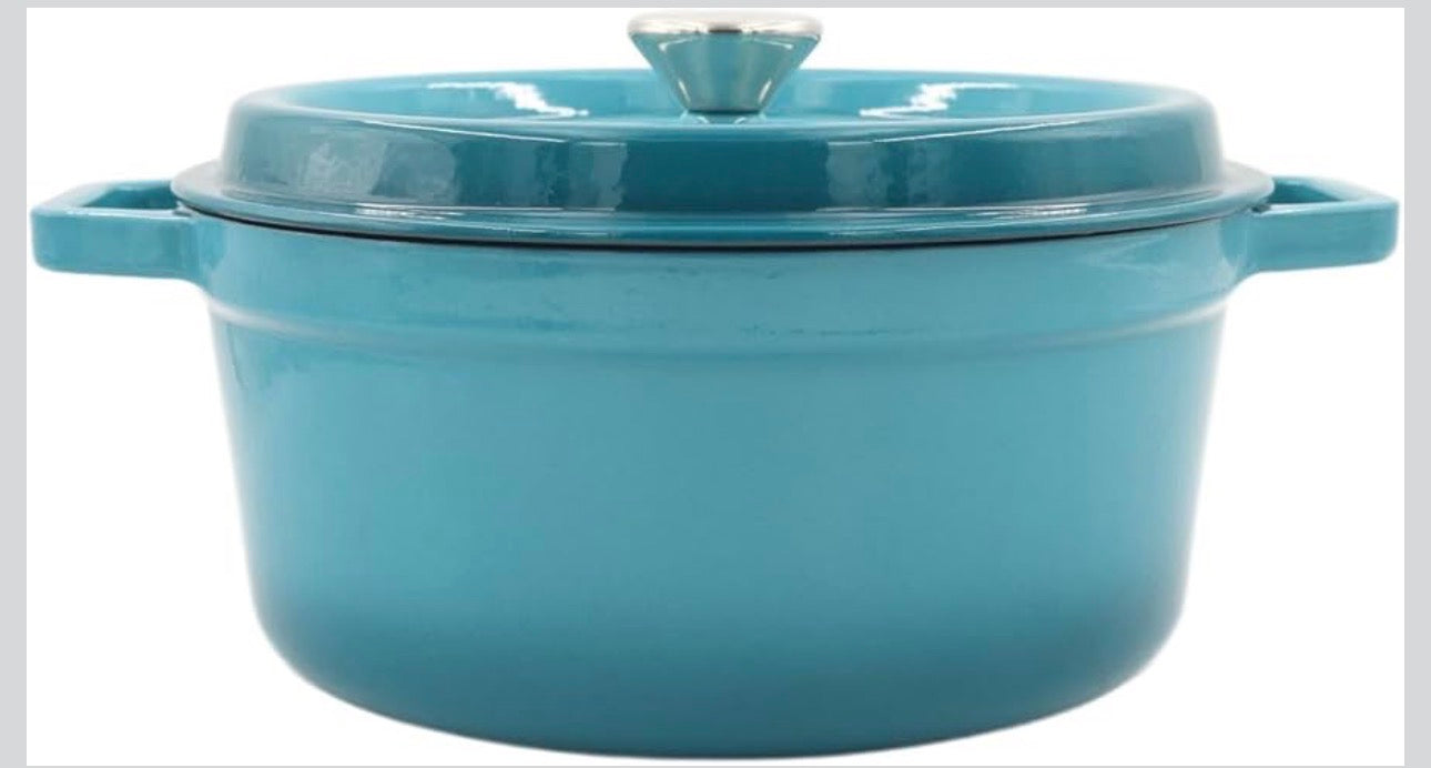 MHOME Cast Iron Casserole Pot with Lid - Various Options