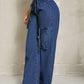 Women’s SEXY Casual Fit Casual Denim Wide Leg Pants With Pocket Design