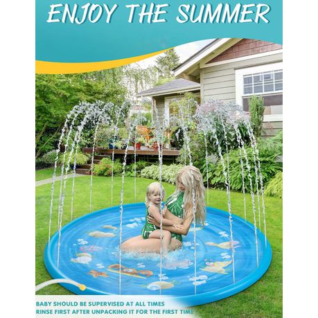 MKids Sprinkler for Kids, Splash Pad, and Wading Pool Blue