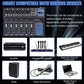 Lexuco 7 Channel Mixer with Bluetooth and USB Mixer