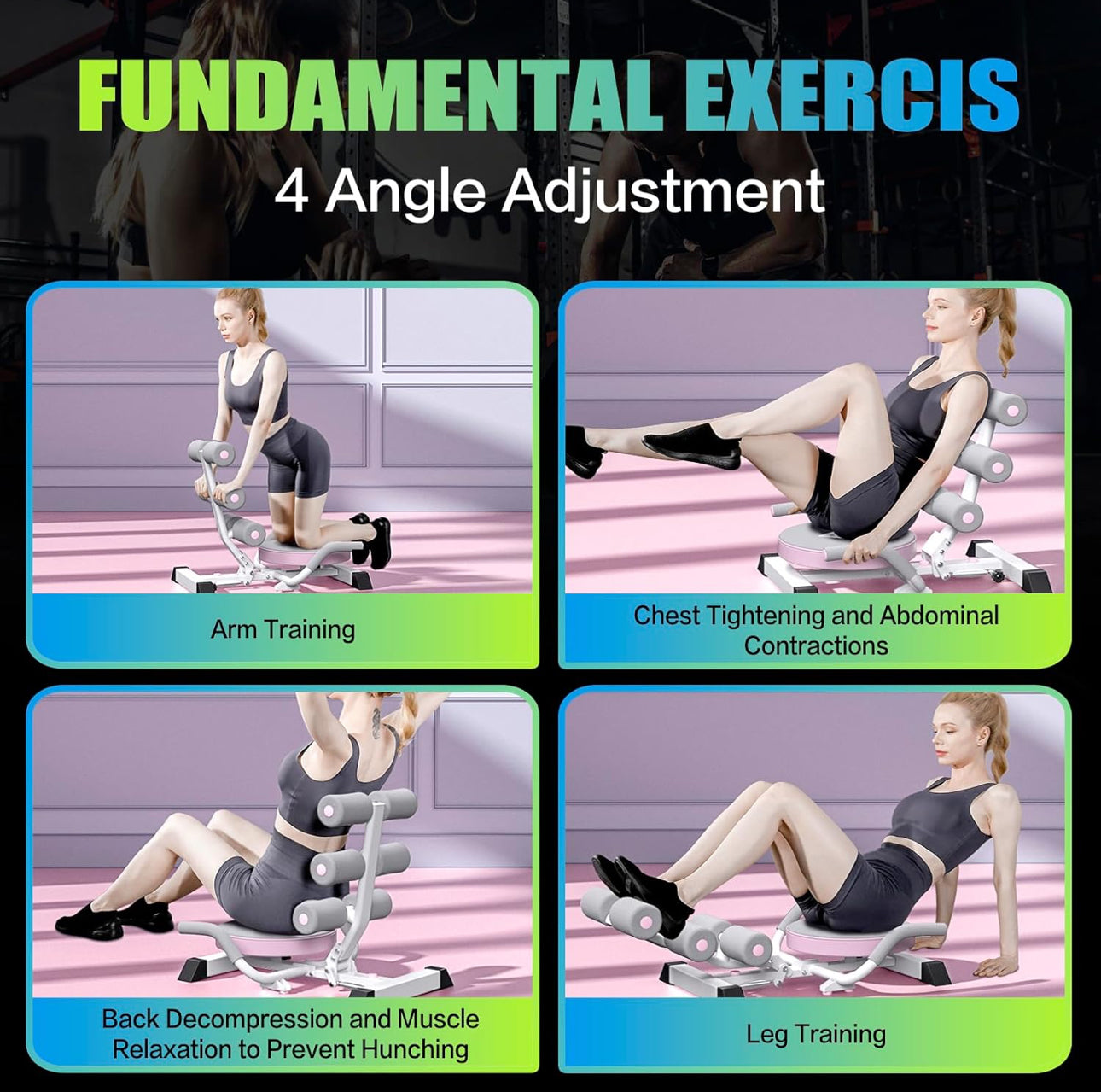 Pro-Sportz 
Sit Up Exercise Equipment, Abdominal Exercise Machine Ab Machine Abs Workout Equipment for Woman Home Gym