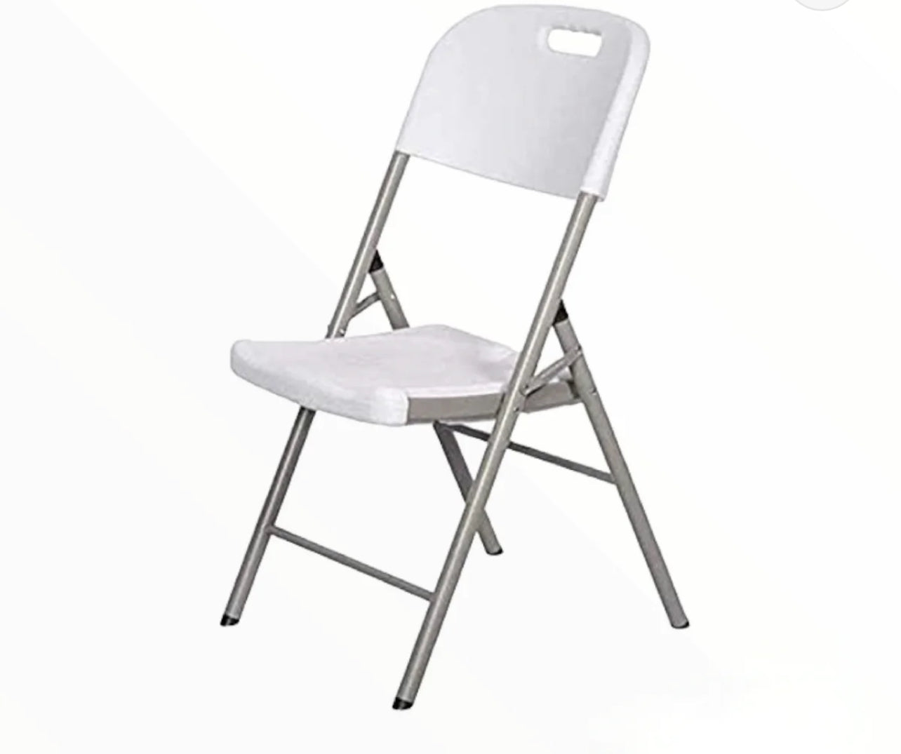 Folding Catering Chair White H/D