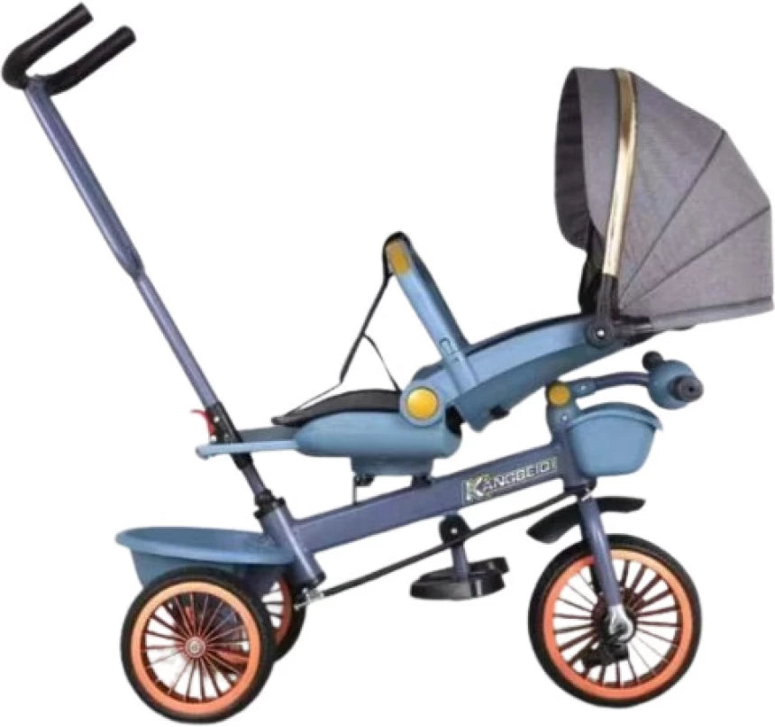 MBaby Tricycle Stroller Rotatable and Reclining Baby Carriage Foldable
