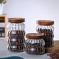 Mason Jars for Pantry Glass Storage With Airtight Lids 3pc